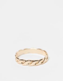 ASOS DESIGN ASOS DESIGN weave ring in gold
