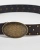 ASOS DESIGN ASOS DESIGN western buckle studded faux leather belt in brown - 2