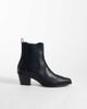 ASOS DESIGN ASOS DESIGN western Chelsea boots with cuban heel in black - 1