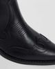 ASOS DESIGN ASOS DESIGN western Chelsea boots with cuban heel in black - 3