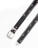 ASOS DESIGN ASOS DESIGN western cowboy studded diamante belt in black faux leather - 2