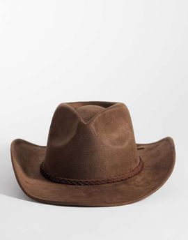ASOS DESIGN ASOS Design western hat in brown