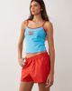 ASOS DESIGN ASOS DESIGN why not embroidered cami top & shorts with star embroidery pajama set in blue and red-Multi - 4