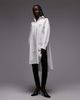 ASOS DESIGN ASOS DESIGN wide cuffs longline oversized shirt in white - 1