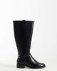 ASOS DESIGN ASOS DESIGN Wide Fit Cecile flat riding knee boots in black - 1