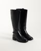 ASOS DESIGN ASOS DESIGN Wide Fit Cecile flat riding knee boots in black - 2