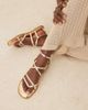 ASOS DESIGN ASOS DESIGN Wide Fit Fierce strappy sandals in gold - 1