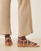 ASOS DESIGN ASOS DESIGN Wide Fit Fierce strappy sandals in gold - 3