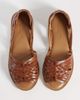 ASOS DESIGN ASOS DESIGN Wide fit Fray leather woven flat sandals in tan-Brown - 2