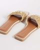 ASOS DESIGN ASOS DESIGN Wide Fit Frida beaded flat sandals with colored beads-Neutral - 3