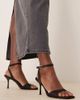 ASOS DESIGN ASOS DESIGN Wide Fit Hollow barely there heeled sandals in black - 1