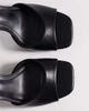 ASOS DESIGN ASOS DESIGN Wide Fit Honor barely there mid height block heel sandals in black PU - 3