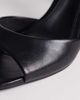 ASOS DESIGN ASOS DESIGN Wide Fit Honor barely there mid height block heel sandals in black PU - 4
