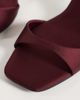 ASOS DESIGN ASOS DESIGN Wide Fit Hope barely there mid heel stiletto sandals in plum satin-PURPLE - 2