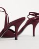 ASOS DESIGN ASOS DESIGN Wide Fit Hope barely there mid heel stiletto sandals in plum satin-PURPLE - 4