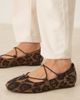 ASOS DESIGN ASOS DESIGN Wide Fit Lagos elasticized ballet flats in leopard-Multi - 3