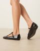 ASOS DESIGN ASOS DESIGN Wide Fit Latham mary jane ballet flats in black patent - 4