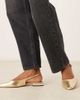ASOS DESIGN ASOS DESIGN Wide Fit Logan slingback ballet flats in gold - 1
