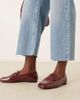 ASOS DESIGN ASOS DESIGN Wide Fit Malta loafers in burgundy-Red - 1