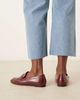 ASOS DESIGN ASOS DESIGN Wide Fit Malta loafers in burgundy-Red - 2