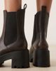 ASOS DESIGN ASOS DESIGN Wide Fit Rae chunky heeled chelsea boots in chocolate brown - 3