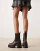 ASOS DESIGN ASOS DESIGN Wide Fit Rae chunky heeled chelsea boots in chocolate brown - 4