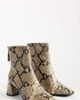 ASOS DESIGN ASOS DESIGN Wide Fit Rafe block heel ankle boots in snake-Multi - 1