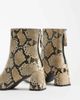 ASOS DESIGN ASOS DESIGN Wide Fit Rafe block heel ankle boots in snake-Multi - 4
