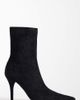 ASOS DESIGN ASOS DESIGN Wide Fit Rina high stiletto sock ankle boots in black - 1