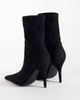 ASOS DESIGN ASOS DESIGN Wide Fit Rina high stiletto sock ankle boots in black - 4