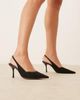 ASOS DESIGN ASOS DESIGN Wide Fit Sabrina slingback stiletto heel shoes in black - 3