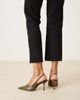 ASOS DESIGN ASOS DESIGN Wide Fit Sabrina slingback stiletto heel shoes in olive croc-Multi - 2
