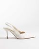 ASOS DESIGN ASOS DESIGN Wide Fit Sabrina slingback stiletto heels in ivory-White - 1