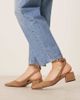 ASOS DESIGN ASOS DESIGN Wide Fit Sienna mid block heel shoes in taupe suedette-Blonde - 1