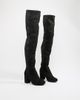 ASOS DESIGN ASOS DESIGN Wide Fit Tall Kadi heeled over the knee boots-Black - 2