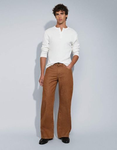 ASOS DESIGN ASOS DESIGN wide flare jeans in brown