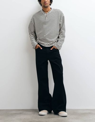 ASOS DESIGN ASOS DESIGN wide flared jeans in black