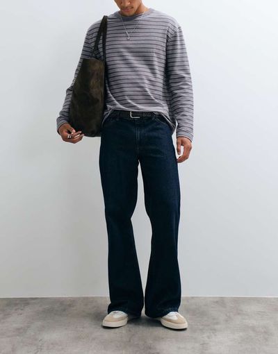 ASOS DESIGN ASOS DESIGN wide flared jeans in dark washed blue