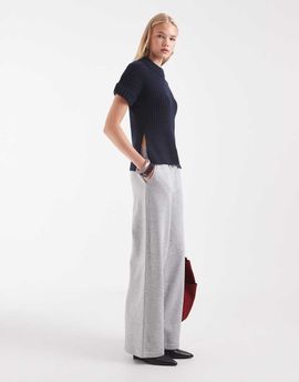 ASOS DESIGN ASOS DESIGN wide leg brushback sweatpants in gray