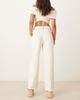 ASOS DESIGN ASOS DESIGN wide leg dad jeans with belt in white-Neutral - 2