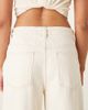 ASOS DESIGN ASOS DESIGN wide leg dad jeans with belt in white-Neutral - 4