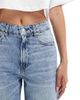 ASOS DESIGN ASOS DESIGN wide leg dad jeans with cuffs in light mid blue - 3