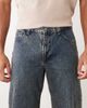 ASOS DESIGN ASOS DESIGN wide leg flare jeans in vintage wash blue-Black - 4