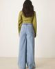ASOS DESIGN ASOS DESIGN wide leg jean with braided waist in midwash-Blue - 2