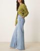 ASOS DESIGN ASOS DESIGN wide leg jean with braided waist in midwash-Blue - 3