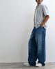 ASOS DESIGN ASOS DESIGN wide leg jeans in mid wash blue with pleats - 1