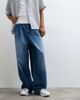 ASOS DESIGN ASOS DESIGN wide leg jeans in mid wash blue with pleats - 3
