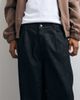 ASOS DESIGN ASOS DESIGN wide leg jeans in raw black with pleats - 3