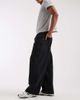 ASOS DESIGN ASOS DESIGN wide leg jeans in washed black with pleats - 3