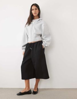 ASOS DESIGN ASOS DESIGN wide leg jogger short set in black